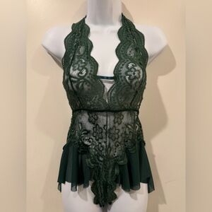 Green Lace Chemise